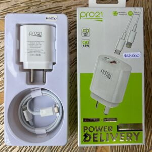 Cargador Rápido Pro21 | Cable Type-C a Lightning