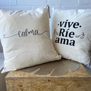 Almohadón Deco Tussor con Frases