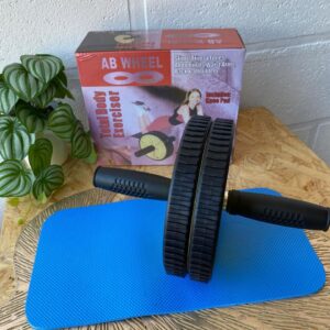 Rueda Abdominal Doble con Mat Protector para Rodillas (AB Wheel)