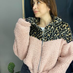 Campera Teddy Combinada