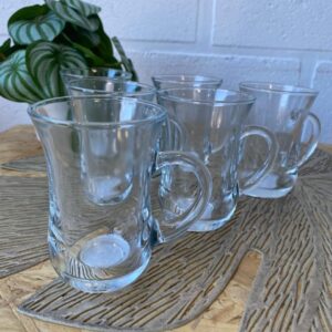 Set de 6 Jarritos de Vidrio para Café o Té