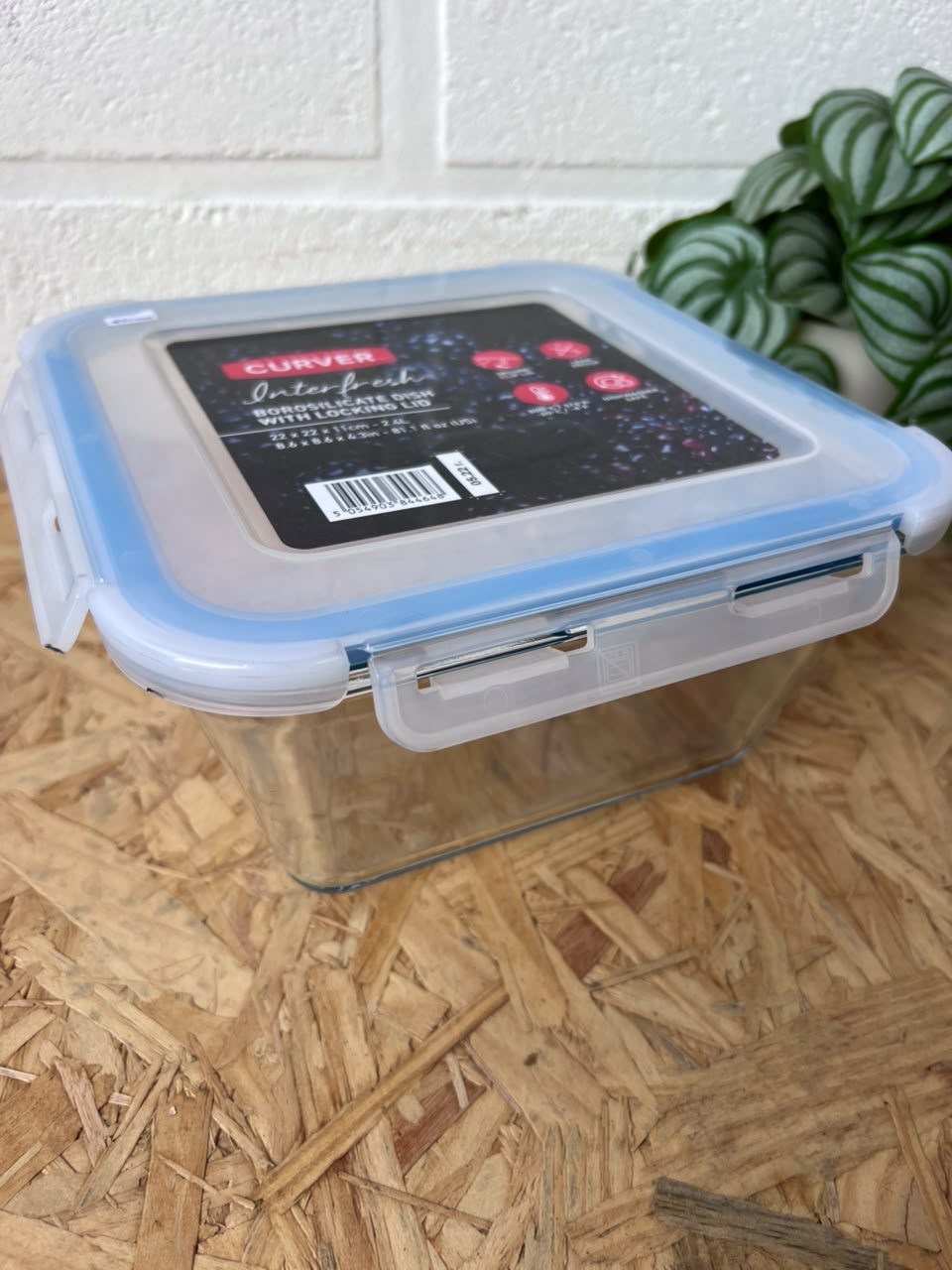 Contenedor Hermético de Vidrio Borosilicato Curver Interfresh 2.4 Litros